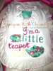 I'm a Little Teapot Nursery Rhyme ZZ Outline Stitch Applique Design