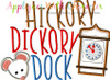 Hickory Dickory Dock Applique Nursery Rhyme Design