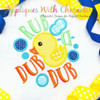 Rub a Dub Dub Nursery Rhyme Applique Embroidery Design