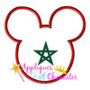11 World Flag Mr Mouse Head Applique Set