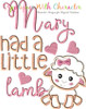 Mary Had a Little Lamb Applique Nursery Rhyme Design