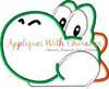 Yoshi Peeker Applique Embroidery Design