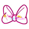 Minnie Mouse Signature Bow Applique Design
