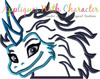 Raya's Last Dragon Peeker Applique Design