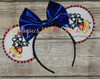 Mickey Mouse Jumping Silhouette Embroidery Design