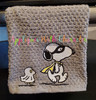 Snoopy Woodstock Trick or Treat Filled Stitch Design