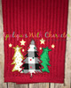 Three Trees Christmas Applique Embroidery Design