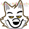 Wolf Peeker Applique Design