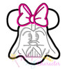Miss Mouse Darth Vader Star Battle   Applique Design