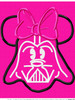 Minnie Mouse Darth Vader Star Battle Applique Design