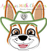 Paw Patrol Tracker Peeker Applique Design