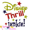 Disney Thrill Junkie Saying Applique Design