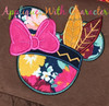 Minnie Mouse Indian Head Applique Design