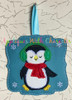 Penguin with Ear Muffs Applique Embroidery Design