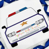 Police Car Satin Stitch Applique Design