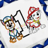Paw Patrol Marshall Chase One Applique Design