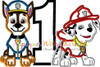 Paw Patrol Marshall Chase One Applique Design