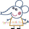 Peppa Pig Emily Elephant Applique Design