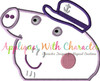 Pepper Pig  Grandpa Peeker Applique Design