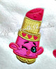 Shopikins Fancy Lipstick  Applique Design