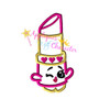 Shopikins Fancy Lipstick  Applique Design