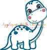 Cute Titanosaurus Dinosaur Applique Design 