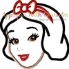 Snow White Full Face Applique Embroidery Design