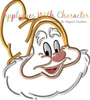 Snow White Happy Dwarf Full Face Applique Design