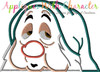 Snow White Sleepy Dwarf Peeker Applique Design