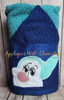Snow White Bashful Dwarf Peeker Applique Design