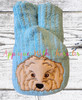 Doodle Dog Peeker Applique Embroidery Design
