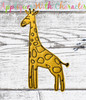Giraffe Bean Stitch Applique Design