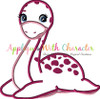 Plesiosaurus Dinosaur Applique Design 