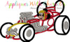 Mickey Mouse Roadster Racer Applique Design