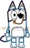 Bluey the Dog Full Body Applique Design