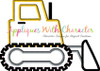 Bulldozer Satin Stitch Applique Embroidery Design