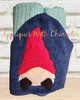 Peeking Gnome Applique Embroidery Design