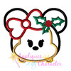 Christmas Miss Mouse Tsum Tsum Applique Design