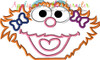 Sesame Street Zoe Applique Embroidery Design