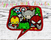 Speech Bubble Frames Applique Design Set