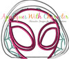 Spidey Girl Peeker Applique Embroidery Design