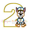 Pup Patrol Chasie Two Applique Design 