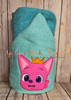 Pink Fox Peeker Applique Design