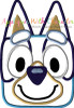 Bluey the Dog Full Face Applique Design