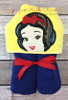 Snow White Peeker Applique Embroidery Design
