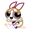 Powerpuff Girl Blossom Applique Embroidery Design