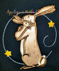 I Love You This Much Bunny Applique Design