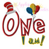 Doctor Seuss One Applique Embroidery Design