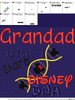 Grandad And I Share Disney DNA Saying Embroidery Design
