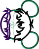 Hulk Mr Mouse Head Applique Design